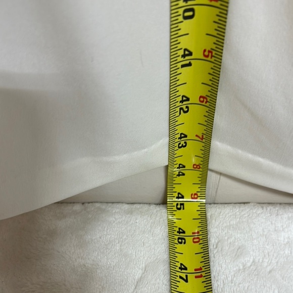 Victoria's Secret Cream Asymmetrical Ruched Sheath Dress - Picture 9 of 9